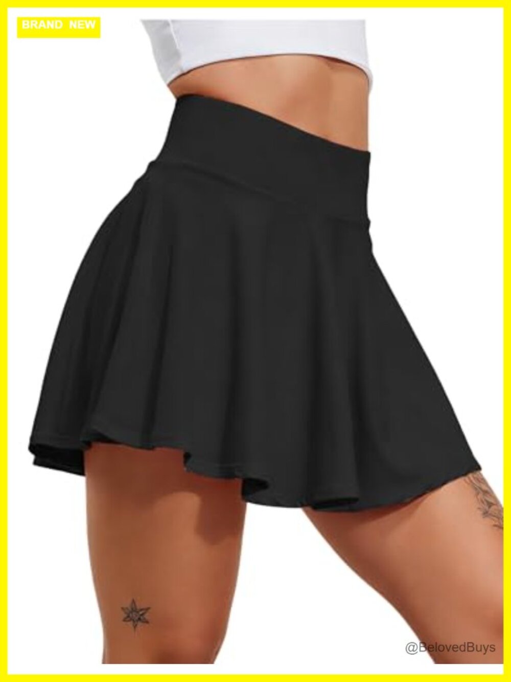 Pleated Tennis Skirt High Waisted Tummy Control Athletic Skort with Pockets